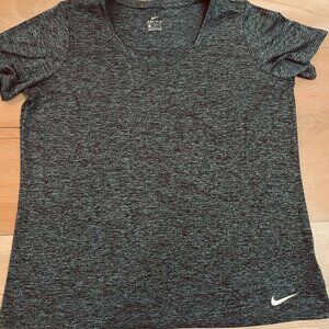 Nike Dri-Fit Wick away tshirt, black and grey, XL